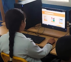 Students connect to the internet using DataCup